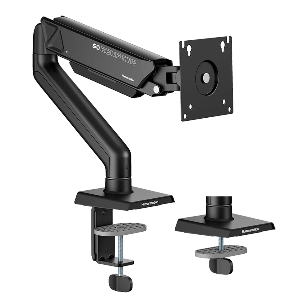 MONITOR ARM (ขาตั้งจอ) HUMANMOTION T6-1D MECHA - SINGLE MONITOR ARM FOR 17-32 INCH BLACK