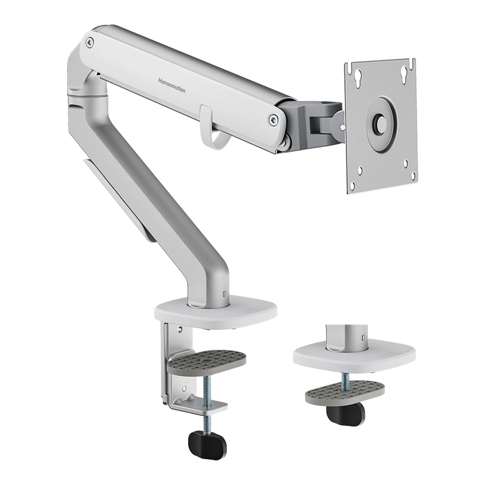 MONITOR ARM (ขาตั้งจอ) HUMANMOTION T6-1G MODERN - SINGLE MONITOR ARM FOR 17-32 INCH SILVER