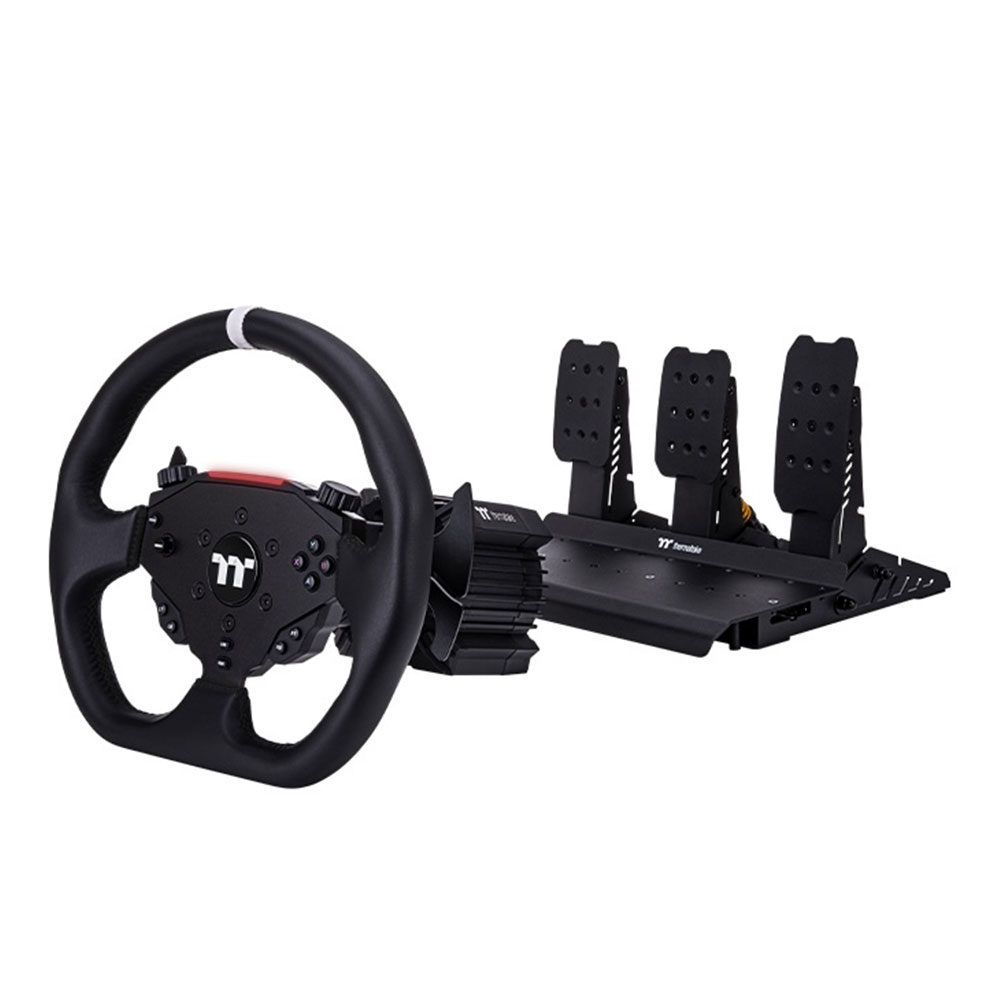 RACING WHEEL CONTROLLER (คอนโทรลเลอร์พวงมาลัย) THERMALTAKE G6 DIRECT DRIVE RACING WHEEL WITH PEDALS BUNDLE - GRB-G6D-DGT3BB-01