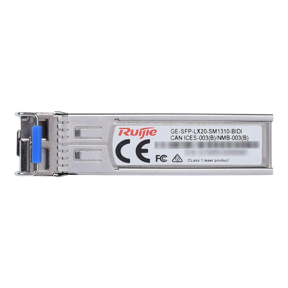 SFP MODULE (โมดูลเอสเอฟพี) RUIJIE 1000BASE-LX SFP 1310NM-TX/1550NM-RX 20-KM DDM SIMPLEX LC SMF TRANSCEIVER - GE-SFP-LX20-SM1310-BIDI