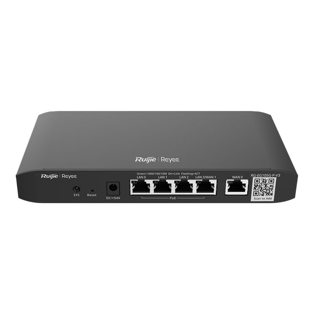 ROUTER (เราเตอร์) REYEE CLOUD MANAGED POE - RG-EG105G-P-V3