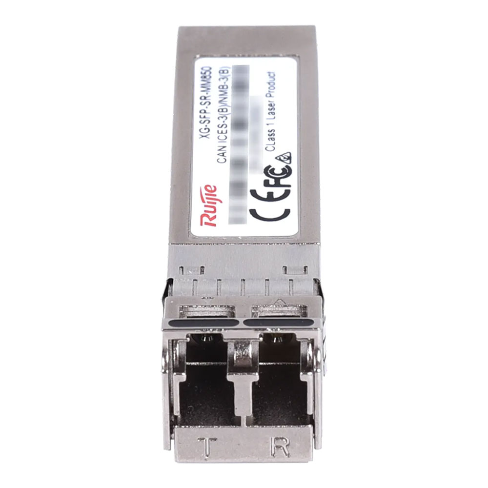 SFP MODULE (โมดูลเอสเอฟพี) RUIJIE 10GBASE-SR SFP+ 850-NM 300-M DOM DUPLEX LC MMF OPTICAL TRANSCEIVER - XG-SFP-SR-MM850