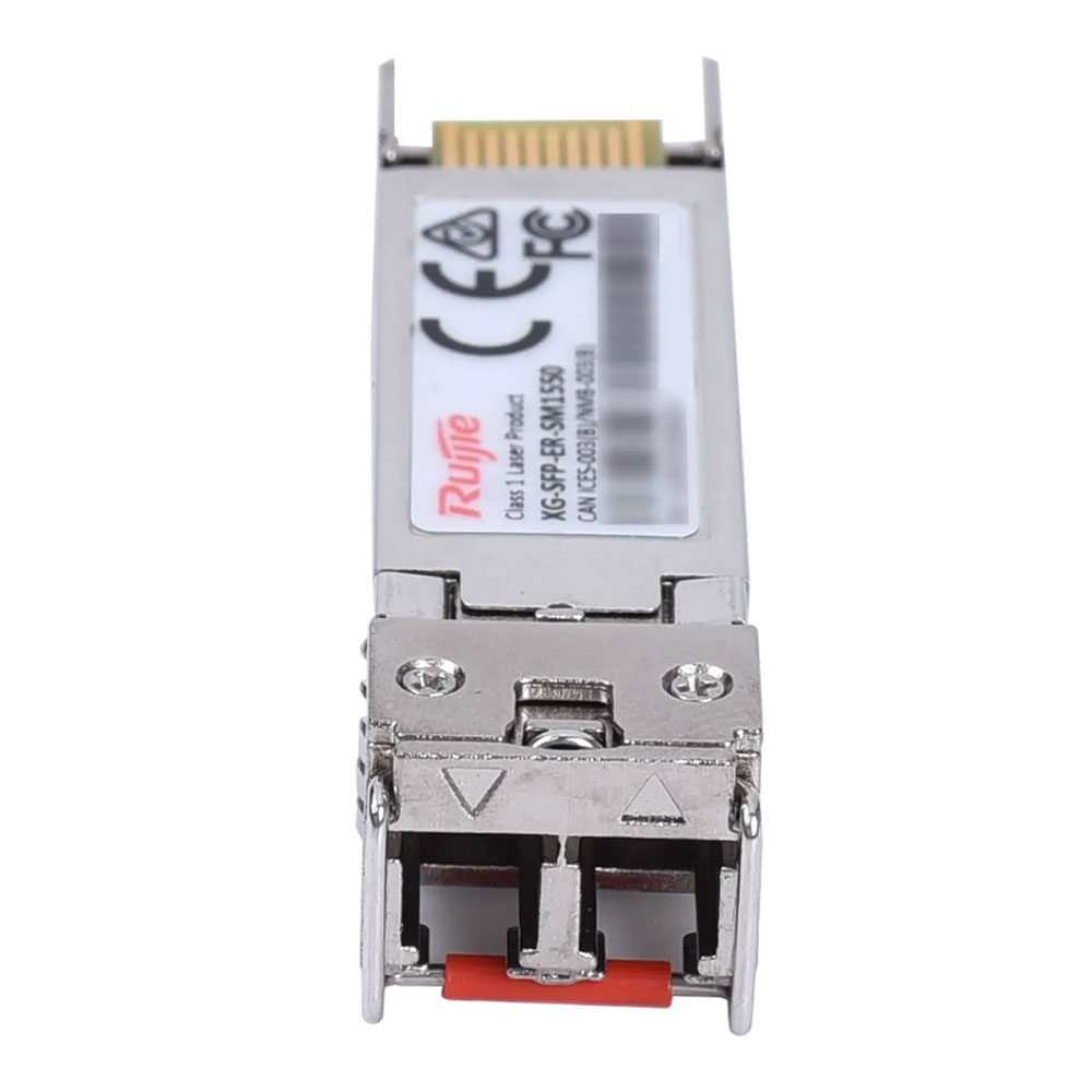 SFP MODULE (โมดูลเอสเอฟพี) RUIJIE 10GBASE-ER SFP+ 1550-NM 40-KM DOM DUPLEX LC SMF OPTICAL TRANSCEIVER - XG-SFP-ER-SM1550