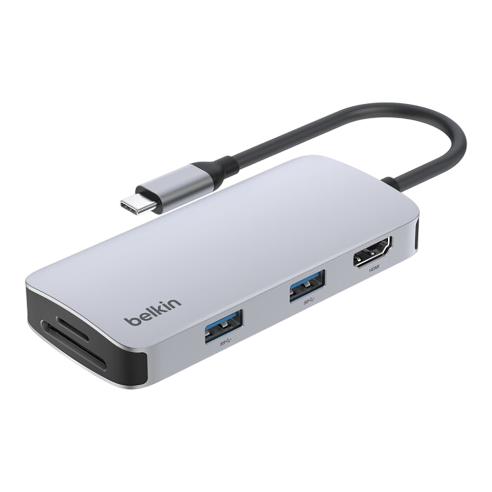 USB DOCK (ยูเอสบีด็อก) BELKIN USB-C 5-IN-1 MULTIPORT HUB - AVC007FQSGY-V2