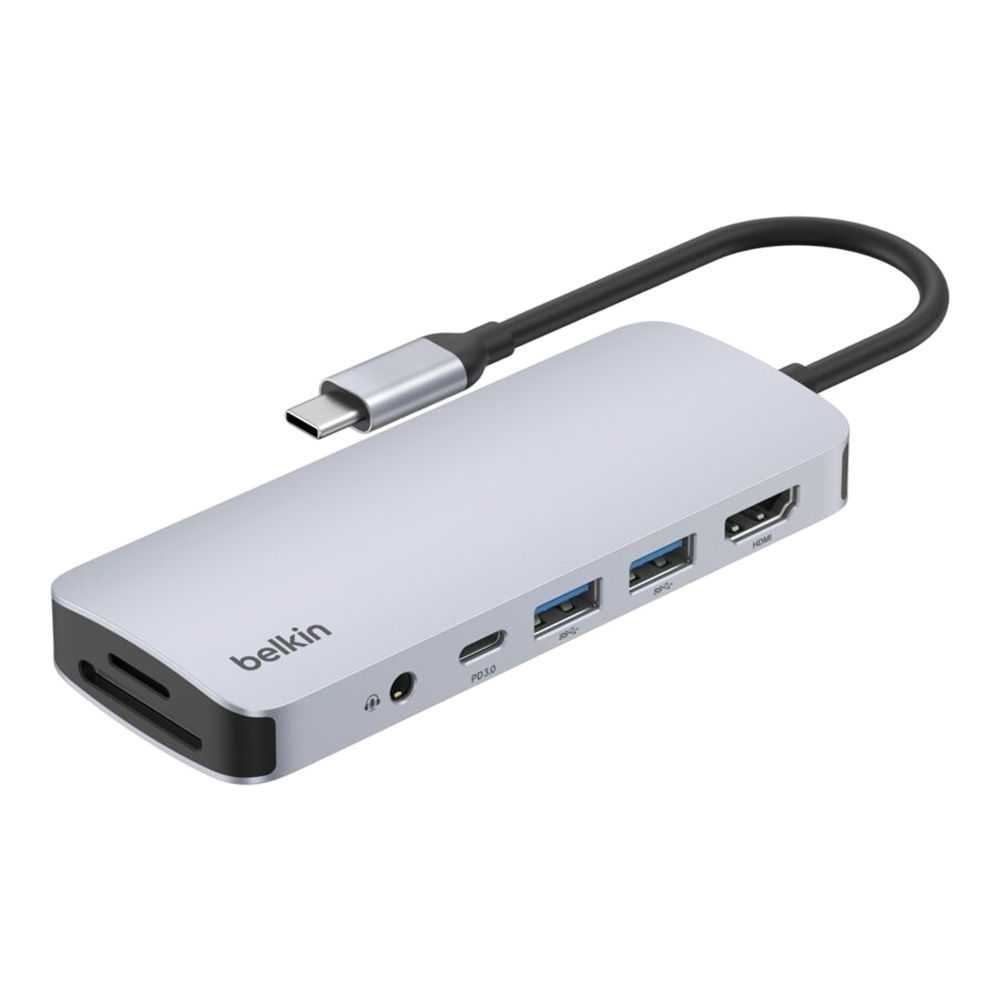 USB DOCK (ยูเอสบีด็อก) BELKIN USB-C 7-IN-1 MULTIPORT HUB - AVC009FQSGY-V2