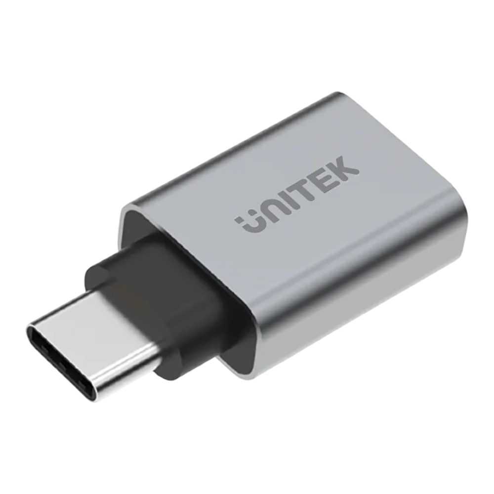 USB TO USB ADAPTER (ตัวแปลงหัวยูเอสบี) UNITEK Y-A025CGY - USB-C TO USB-A ADAPTER SPACE GREY