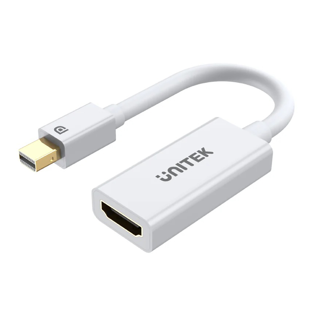 VIDEO ADAPTER (ตัวแปลงสัญญาณภาพ) UNITEK Y-6331 - 4K 30Hz MINI DISPLAYPORT TO HDMI 1.4