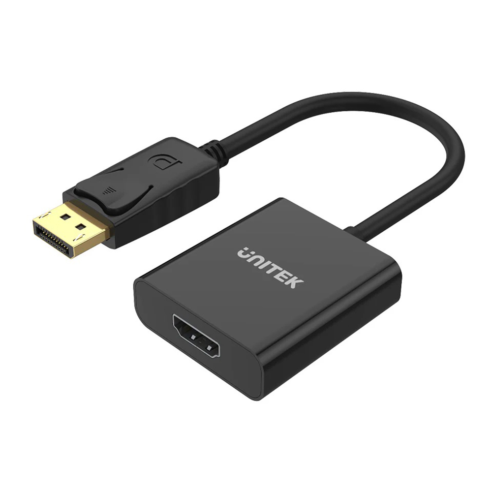 VIDEO ADAPTER (ตัวแปลงสัญญาณภาพ) UNITEK Y-5118DA - DISPLAYPORT TO HDMI 1080P FULL HD