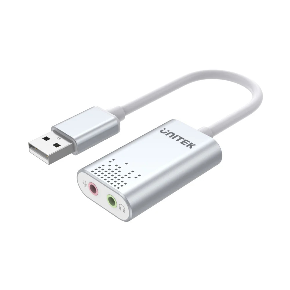 USB SOUND CARD (ซาวด์การ์ดยูเอสบี) UNITEK Y-247A - USB 2.0 EXTERNAL SOUND CARD ADAPTER FOR STEREO AUDIO