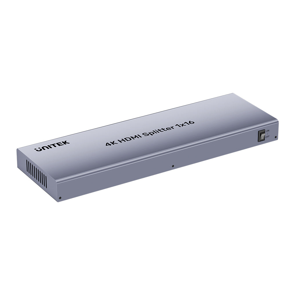 SPLITTER (อุปกรณ์แยกสัญญาณ) UNITEK V1137AGY01-EU - 4K HDMI SPLITTER 1 IN 16 OUT