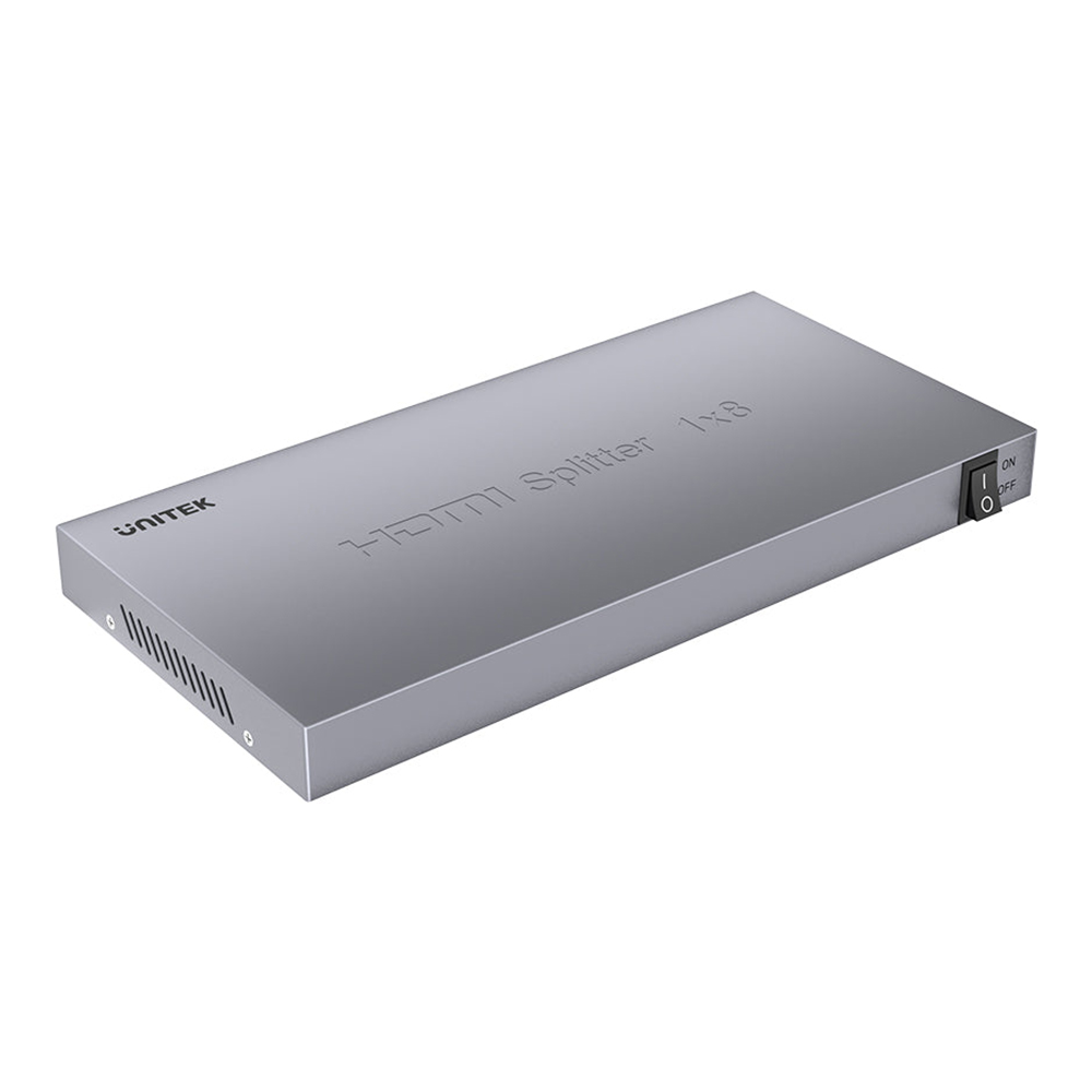 SPLITTER (อุปกรณ์แยกสัญญาณ) UNITEK V1132A01-EU - 4K HDMI SPLITTER 1 IN 8 OUT