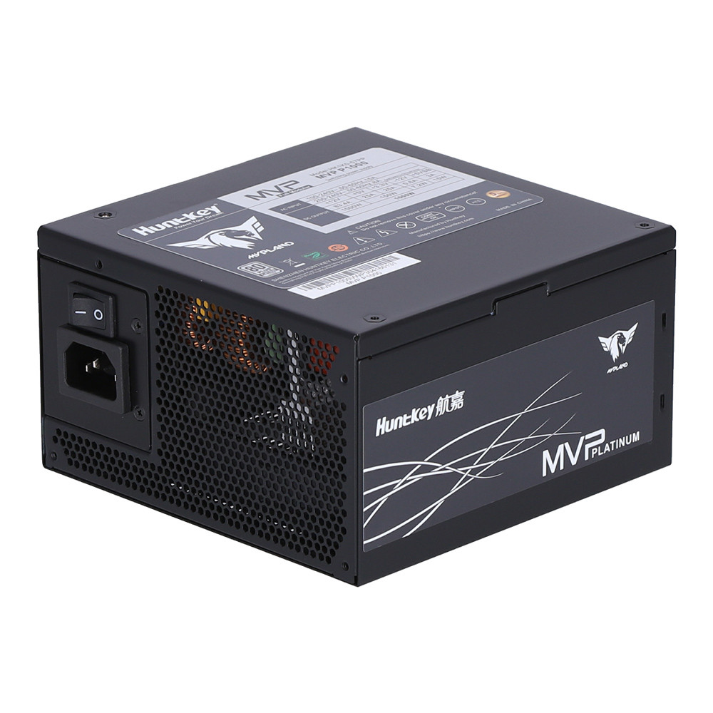 POWER SUPPLY (อุปกรณ์จ่ายไฟ) HUNTKEY MVP P1000 - 1000W 80 PLUS PLATINUM ATX BLACK
