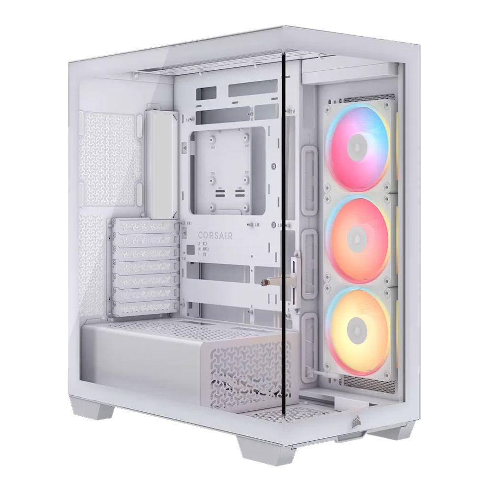 CASE (เคส) CORSAIR 3500X LX-R RGB ICUE LINK - E-ATX WHITE CC-9011325-WW