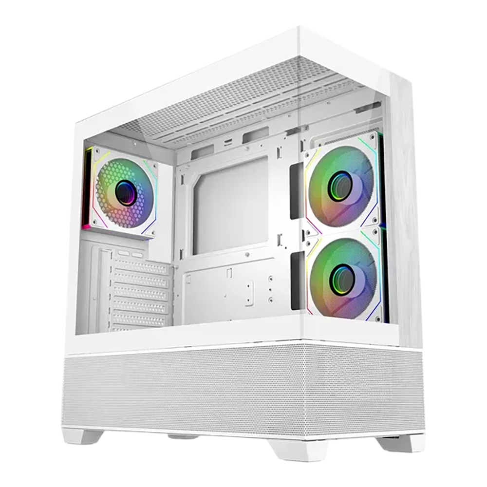 CASE (เคส) COOLER MASTER ELITE 690 WOOD - ATX WHITE