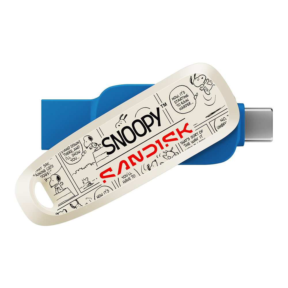 256 GB FLASH DRIVE (แฟลชไดร์ฟ) SANDISK SNOOPY PHONE DRIVE LIMITED EDITION - BLUE SDDDC6-256G-PS46