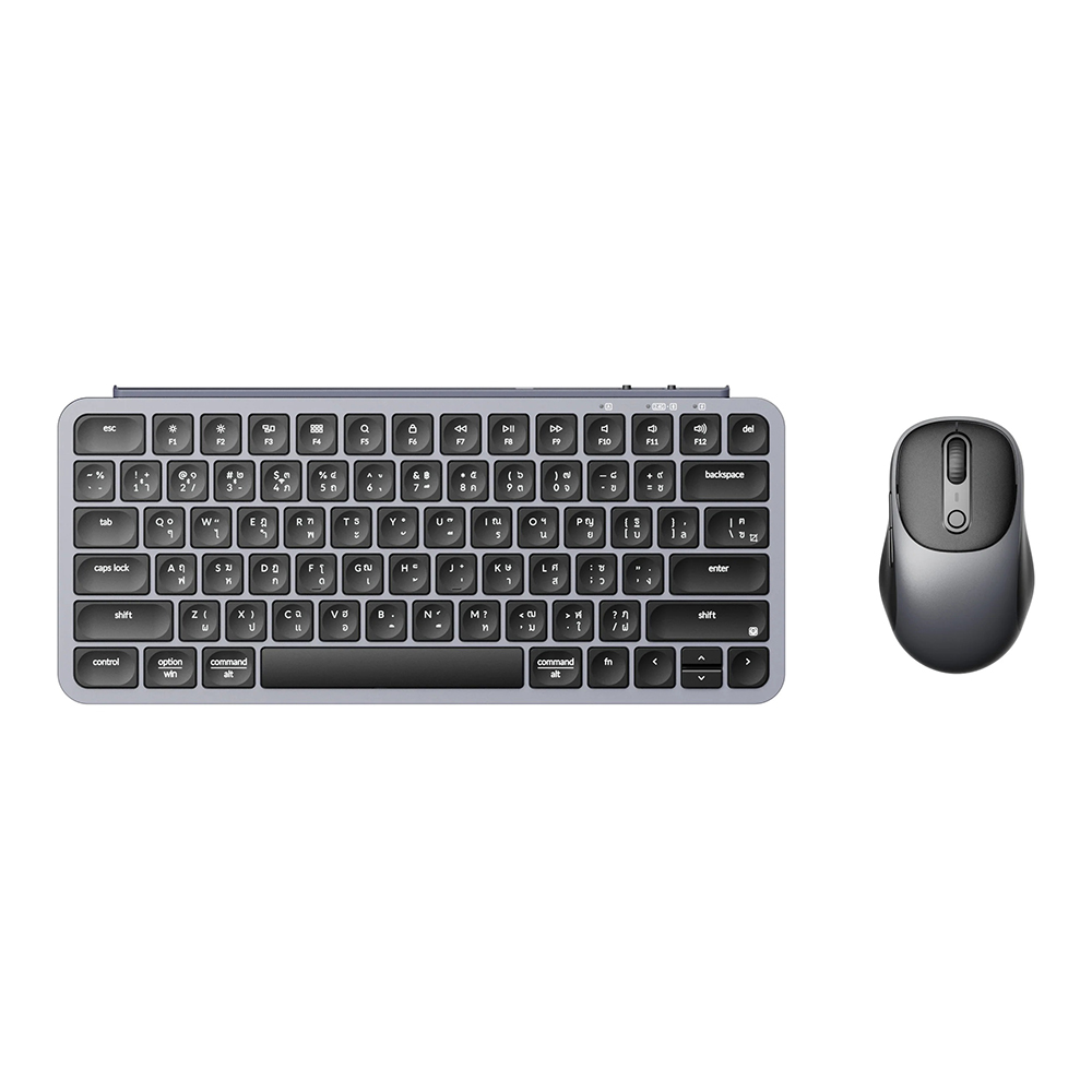 WIRELESS KEYBOARD & MOUSE (คีย์บอร์ดและเมาส์ไร้สาย) KEYCHRON B1 PRO KEYBOARD AND BM24 MOUSE WIRELESS COMBO - GREY KB3-TH