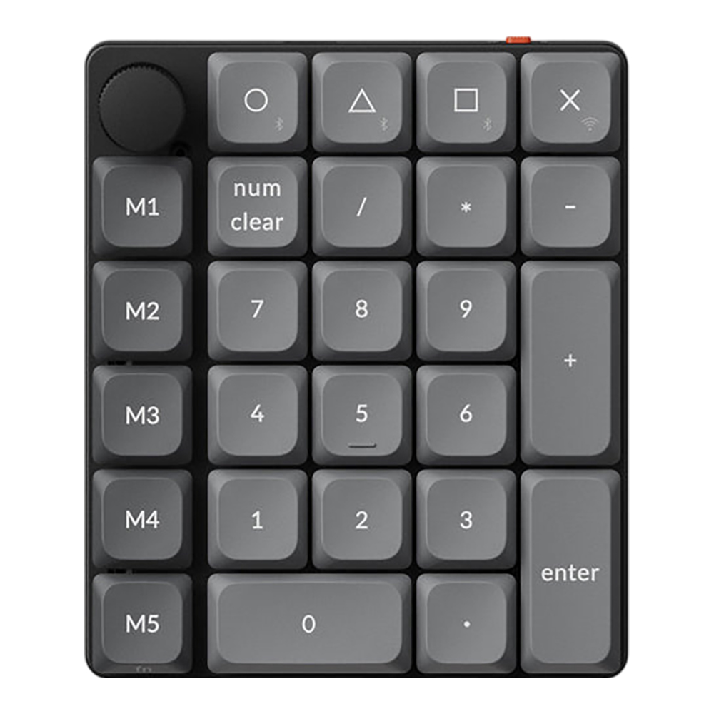 WIRELESS NUMPAD (นัมแพดไร้สาย) KEYCHRON K0 MAX - QMK/VIA KEYCHRON MILK POM BANANA SWITCH RGB BLACK K0M-H4