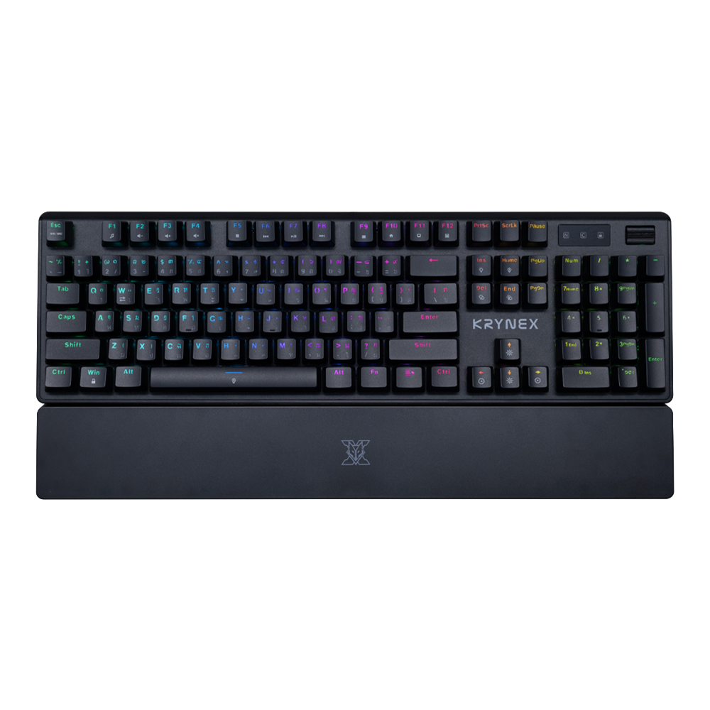 KEYBOARD (คีย์บอร์ด) NUBWO X806 - RED SWITCH RGB EN/TH BLACK
