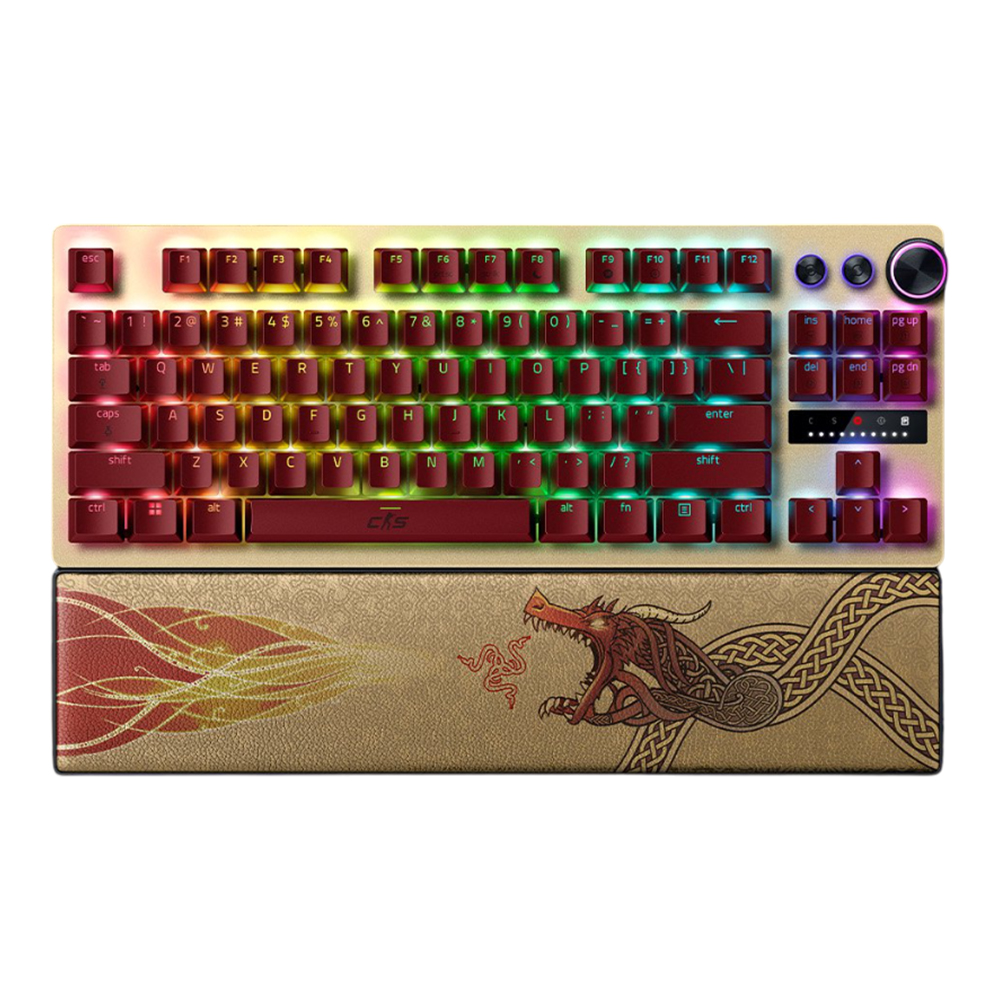 KEYBOARD (คีย์บอร์ด) RAZER HUNTSMAN V3 PRO TENKEYLESS - RAZER ANALOG OPTICAL SWITCH GEN-2 CHROMA RGB EN COUNTER-STRIKE 2 EDITION