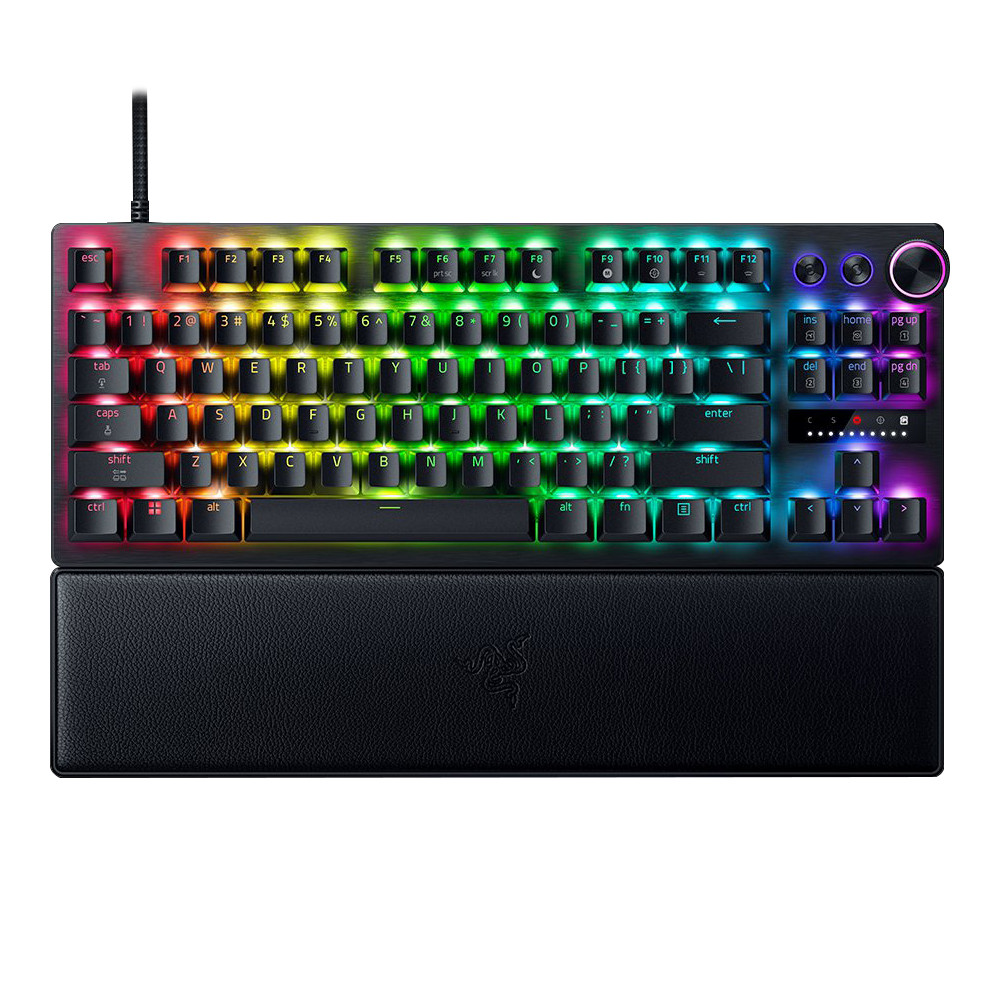 KEYBOARD (คีย์บอร์ด) RAZER HUNTSMAN V3 PRO TENKEYLESS 8KHz - RAZER ANALOG OPTICAL SWITCH GEN-2 CHROMA RGB EN BLACK