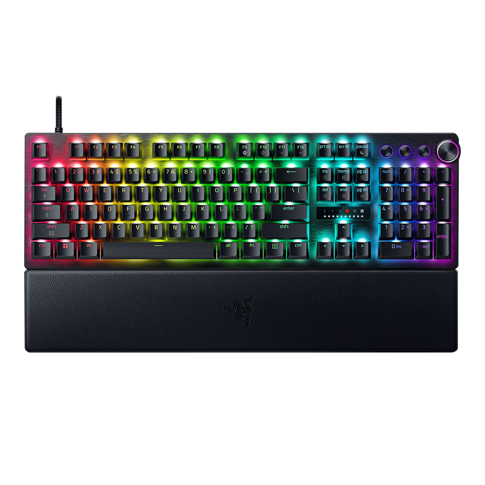 KEYBOARD (คีย์บอร์ด) RAZER HUNTSMAN V3 PRO 8KHz - RAZER ANALOG OPTICAL SWITCH GEN-2 CHROMA RGB EN BLACK