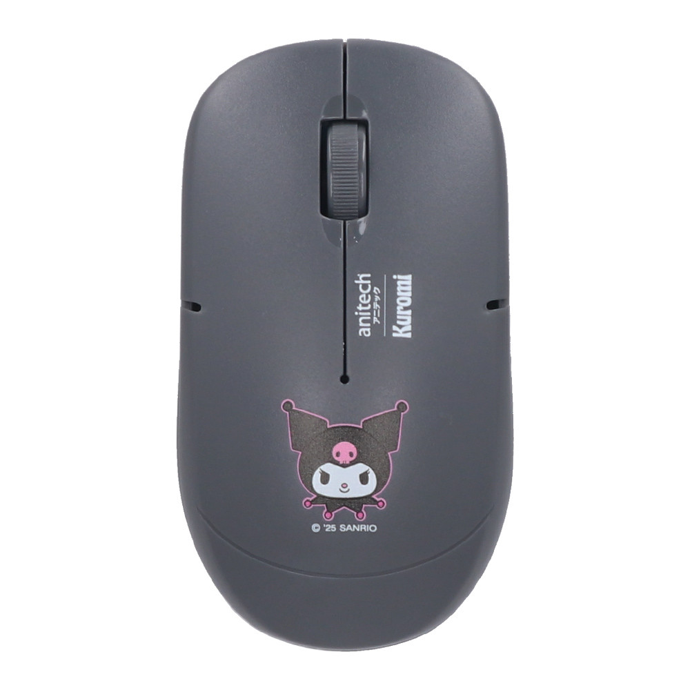 WIRELESS MOUSE (เมาส์ไร้สาย) ANITECH X KUROMI KU-WMP01-BK - BLACK COMBO SET WIRELESS MOUSE WITH MOUSE PAD