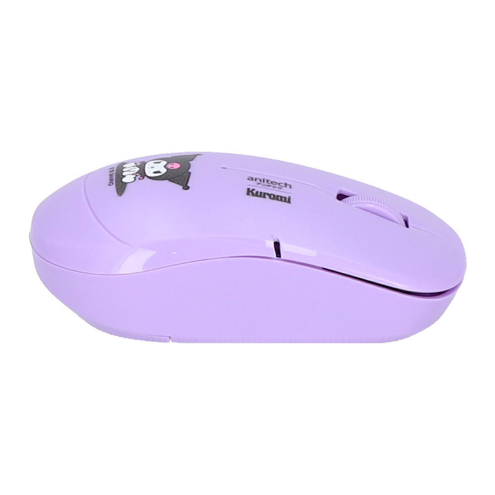 WIRELESS MOUSE (เมาส์ไร้สาย) ANITECH X KUROMI KU-WMP01-PU - PURPLE COMBO SET WIRELESS MOUSE WITH MOUSE PAD