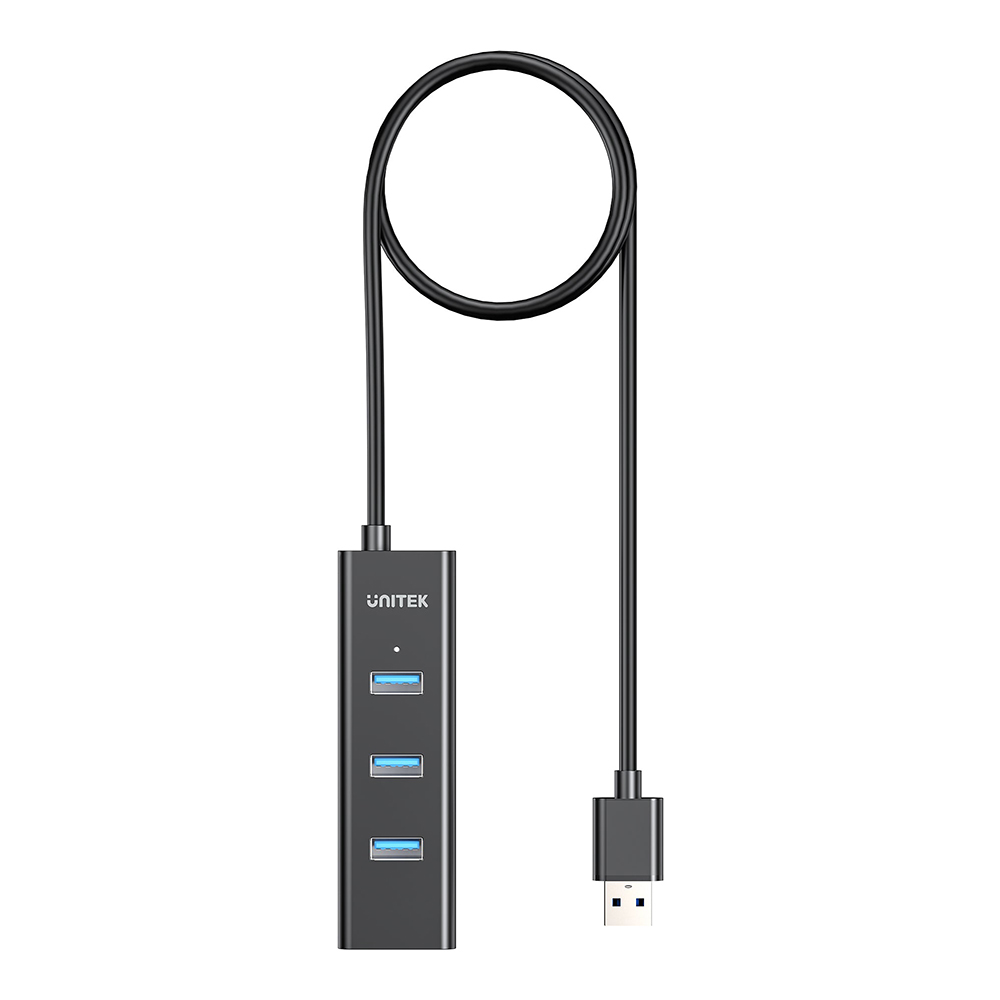 USB HUB (ยูเอสบีฮับ) UNITEK Y-3089V01 - 4-IN-1 USB-A 5Gbps HUB 1.2M