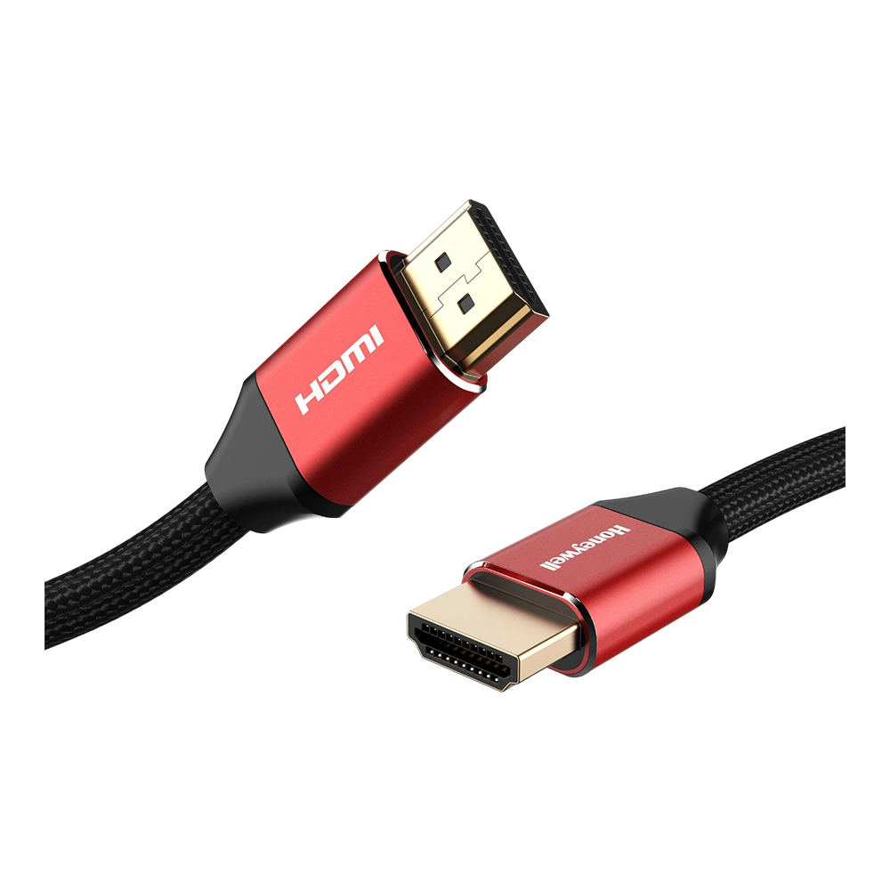 MONITOR CABLE (สายจอมอนิเตอร์) HONEYWELL HDMI WITH ETHERNET 2.1 COMPLIANT 3M - HC000014/HDM/3M/RED/V2.1