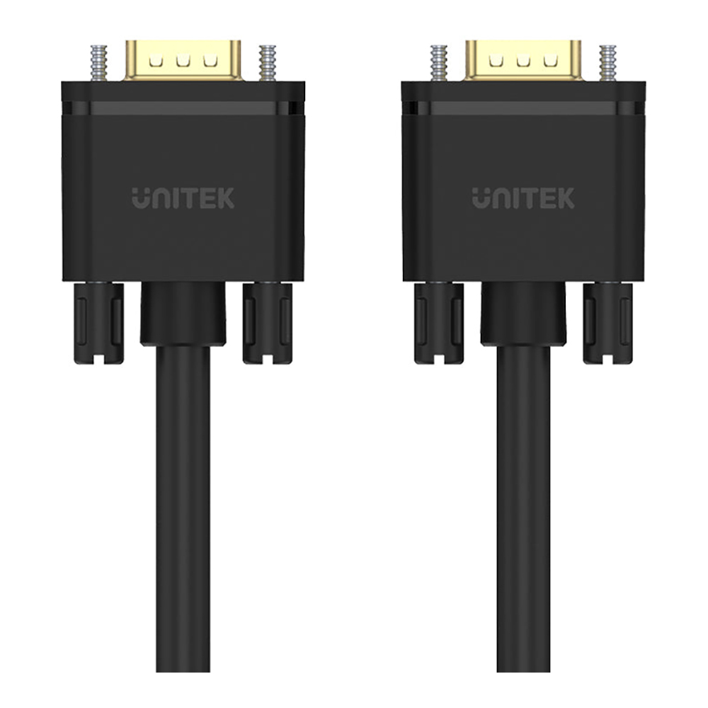 MONITOR CABLE (สายจอมอนิเตอร์) UNITEK Y-C503G - VGA 15 PIN 3C+6 MONITOR CABLE 1.5M