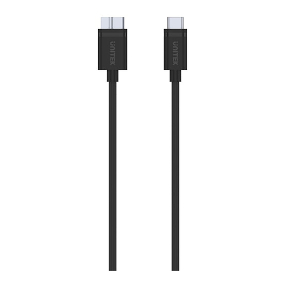 USB CABLE (สายยูเอสบี) UNITEK Y-C475BK - USB-C TO MICRO-B CHARGING CABLE 1M