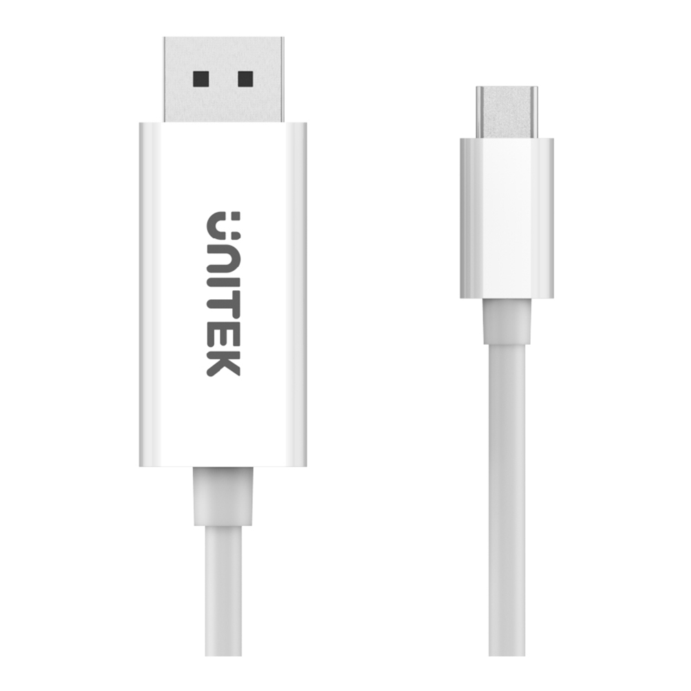 MONITOR CABLE (สายจอมอนิเตอร์) UNITEK V400A - USB-C TO DISPLAYPORT 1.2 CABLE 1.8M