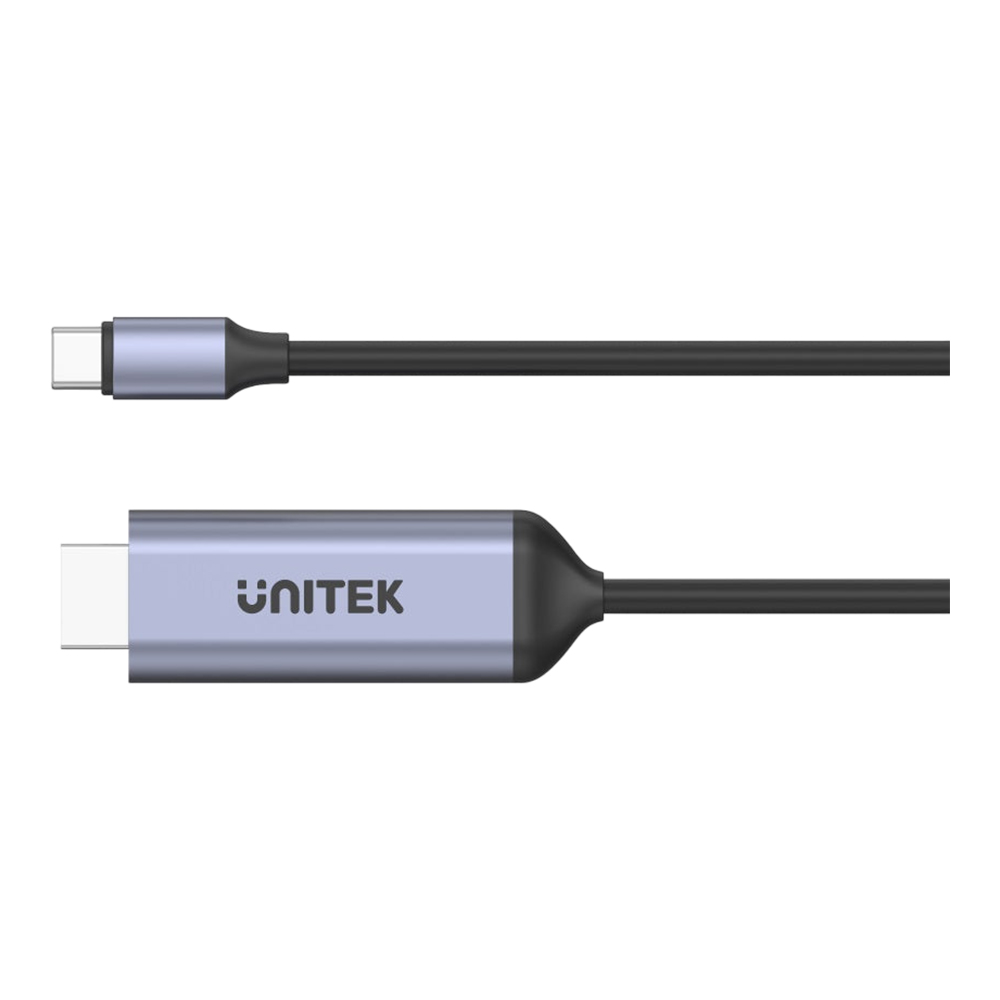 MONITOR CABLE (สายจอมอนิเตอร์) UNITEK V1423A - USB-C TO HDMI 4K CABLE 1.8M