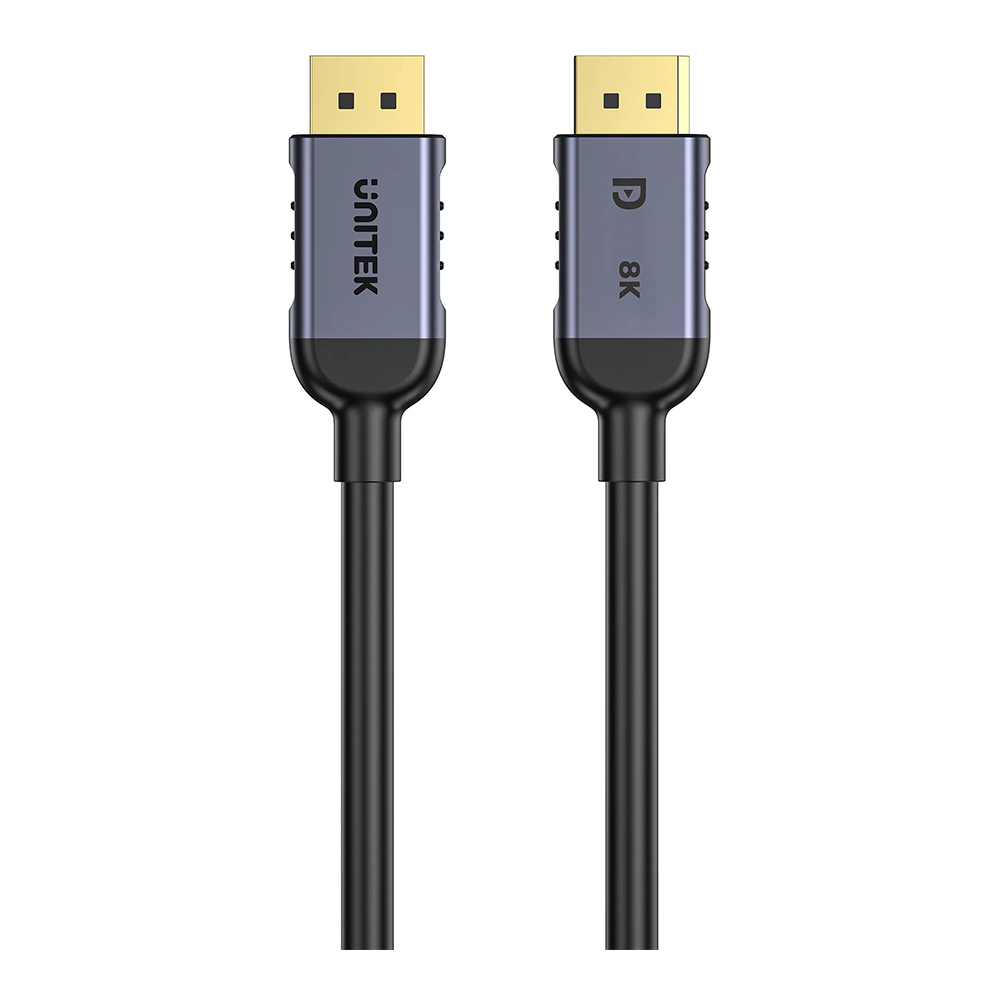 MONITOR CABLE (สายจอมอนิเตอร์) UNITEK C1628GY01-3M - 8K DISPLAYPORT 1.4 CABLE 3M