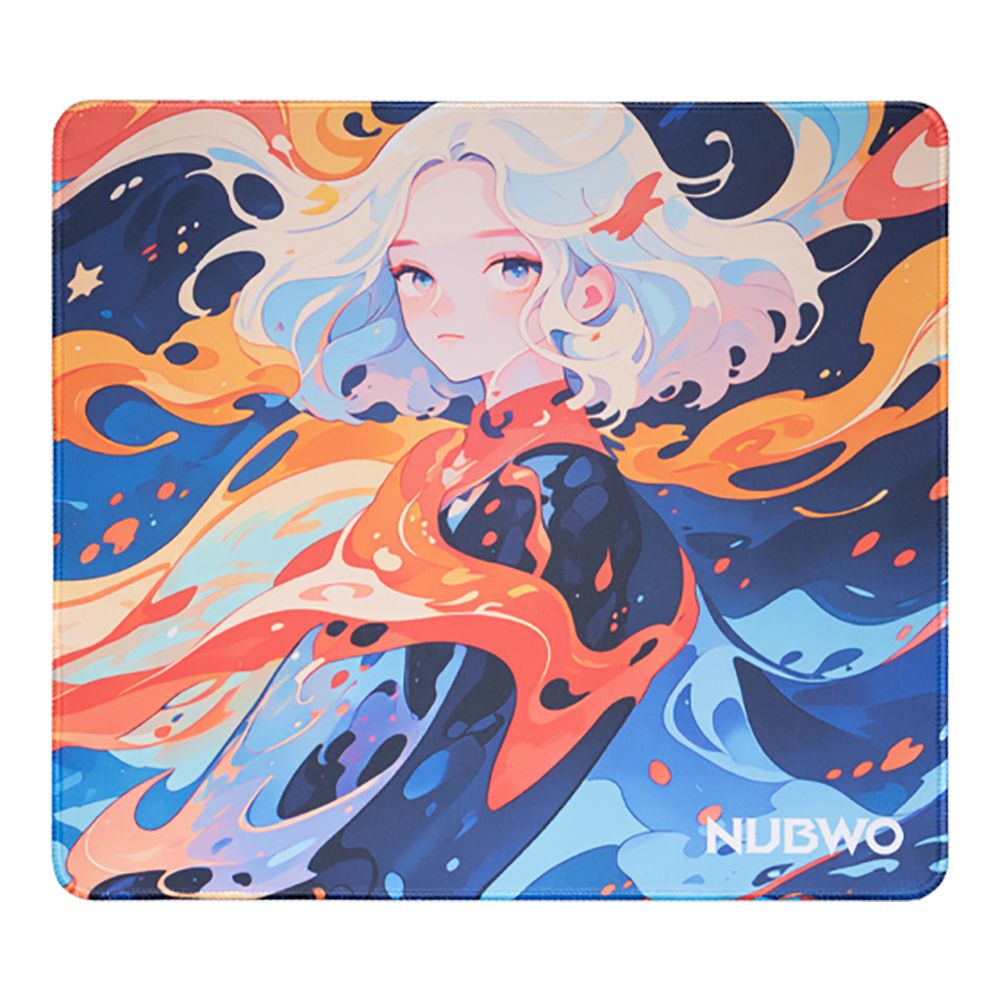 MOUSE PAD (เมาส์แพด) NUBWO NP643 LAVA PRINCESS SIZE M - 450 x 400 x 3 MM