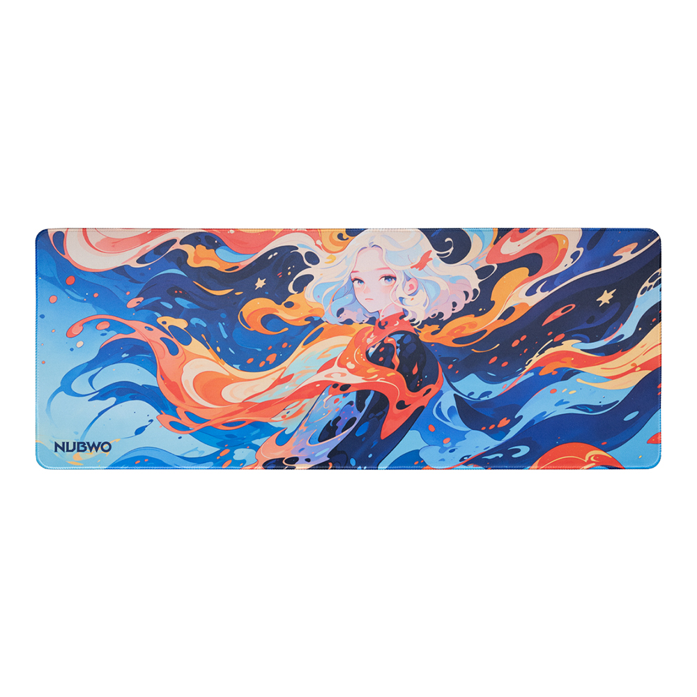 MOUSE PAD (เมาส์แพด) NUBWO NP643 LAVA PRINCESS SIZE XL - 900 x 350 x 3 MM