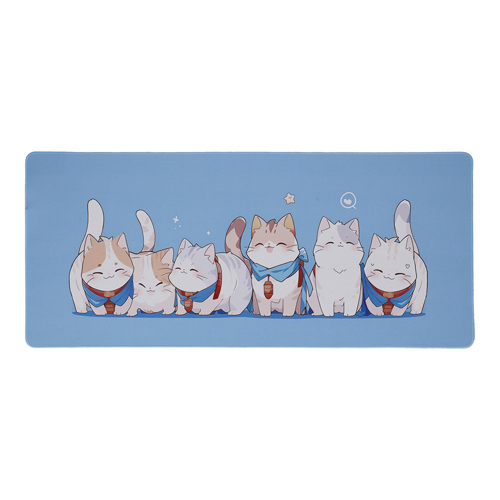 MOUSE PAD (เมาส์แพด) HANA MEOW TEAM - SIZE XL 900 x 400 x 3 MM