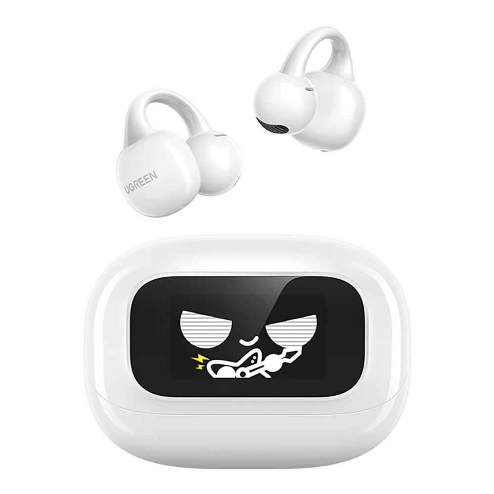 TRUE WIRELESS HEADPHONE (หูฟังทรูไวร์เลส) UGREEN WS208 - CLIPBUDS MAGIC WHITE 55136