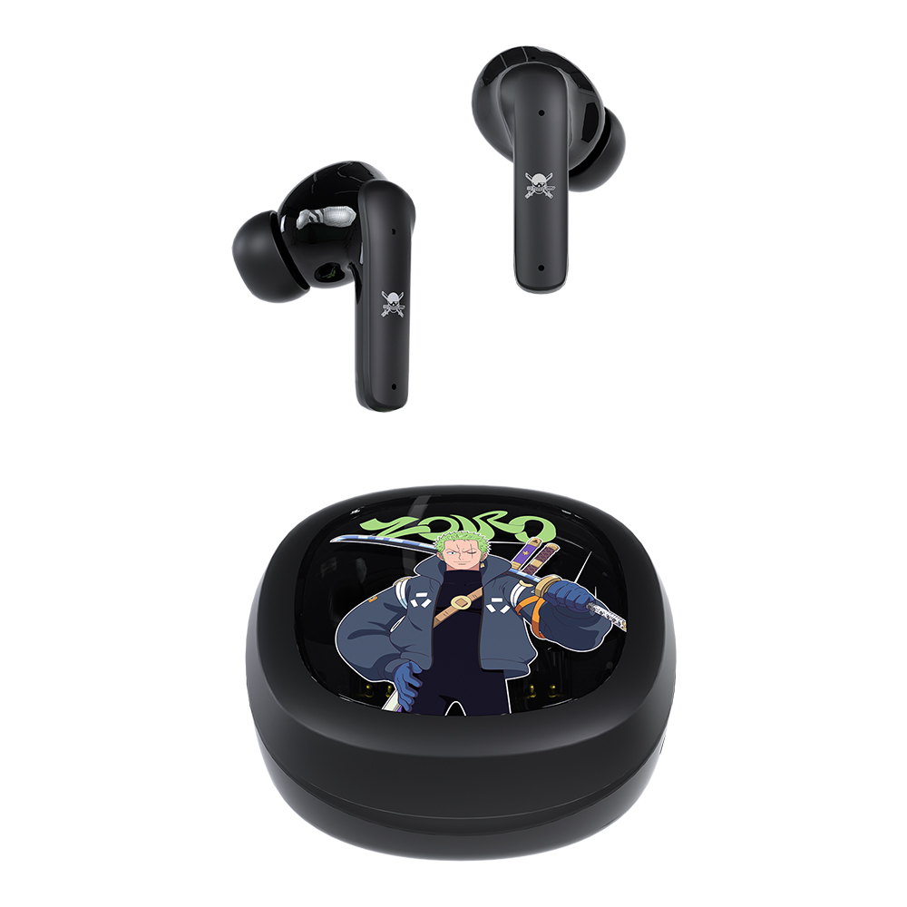 TRUE WIRELESS HEADPHONE (หูฟังทรูไวร์เลส) FANTECH X ONE PIECE GROOVE ANC FT20 - ZORO EGGHEAD EDITION