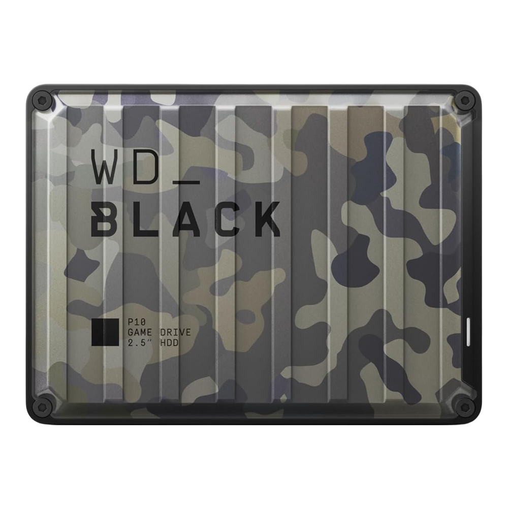 6 TB PORTABLE HDD (ฮาร์ดดิสก์พกพา) WD BLACK P10 GAME DRIVE - CAMO WDBZ7D0060BGN