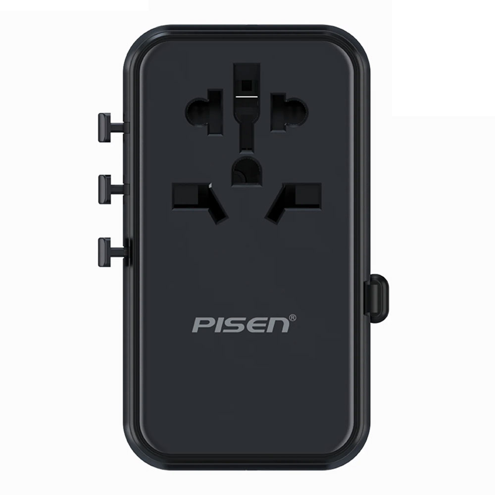 CHARGER (ที่ชาร์จ) PISEN TP-C95 GLOBAL TRAVEL - 100W 5PORT GaN BLACK