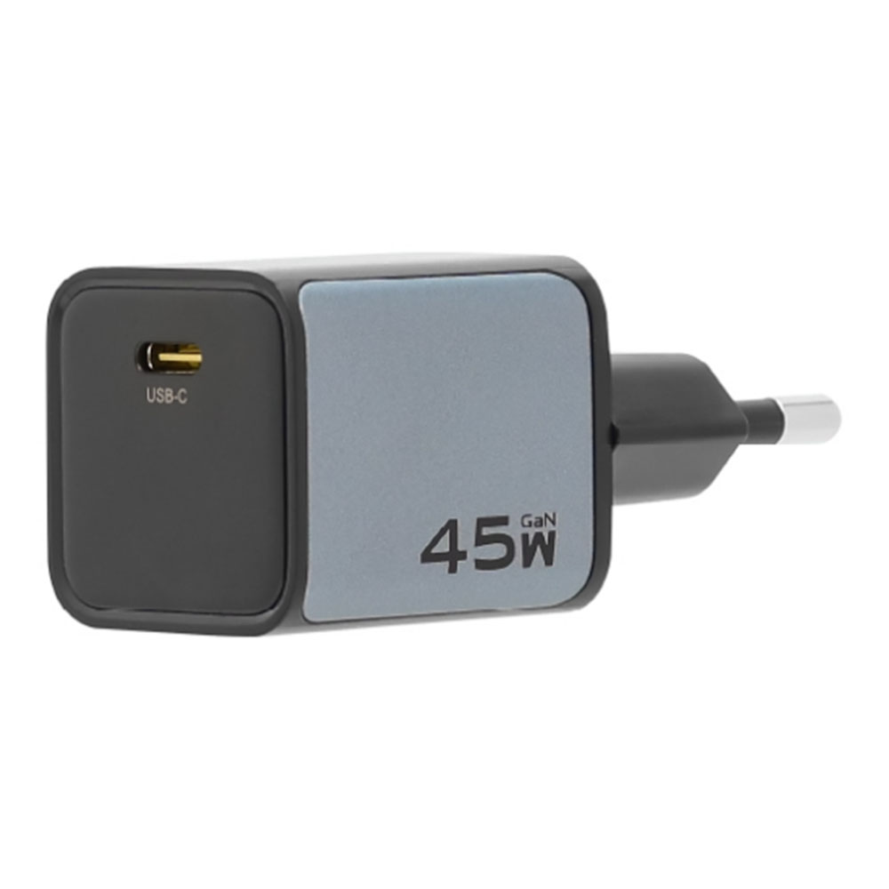 CHARGER (ที่ชาร์จ) PISEN TP-C113 BOLT LITE - 45W USB-C 1PORT GaN GRAY