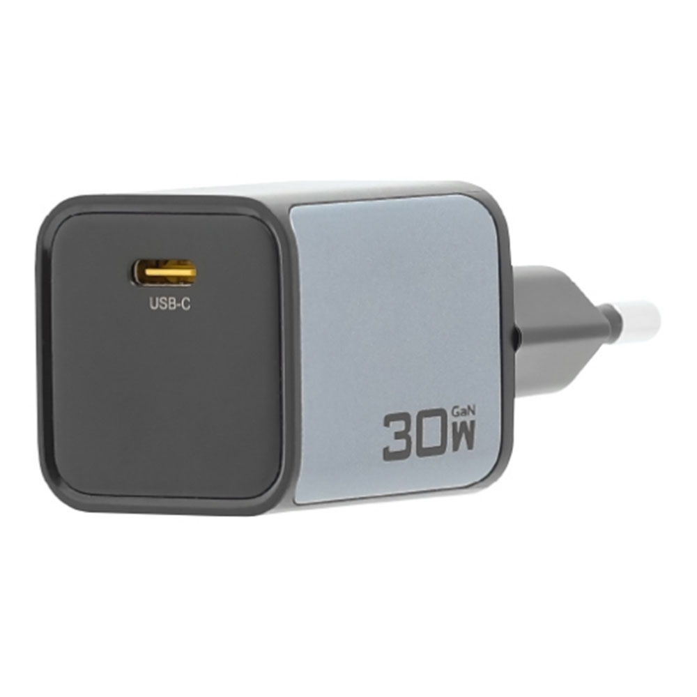 CHARGER (ที่ชาร์จ) PISEN TP-C62 BOLT LITE - 30W USB-C 1PORT GaN GRAY