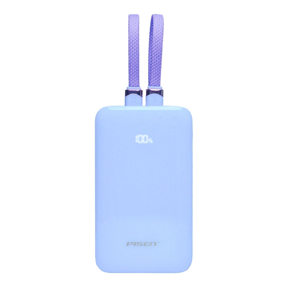 POWER BANK (พาวเวอร์แบงค์) PISEN TP-D165 POWERLINK BUNNY X2 2IN1 - 22.5W 10000 mAh BLUE