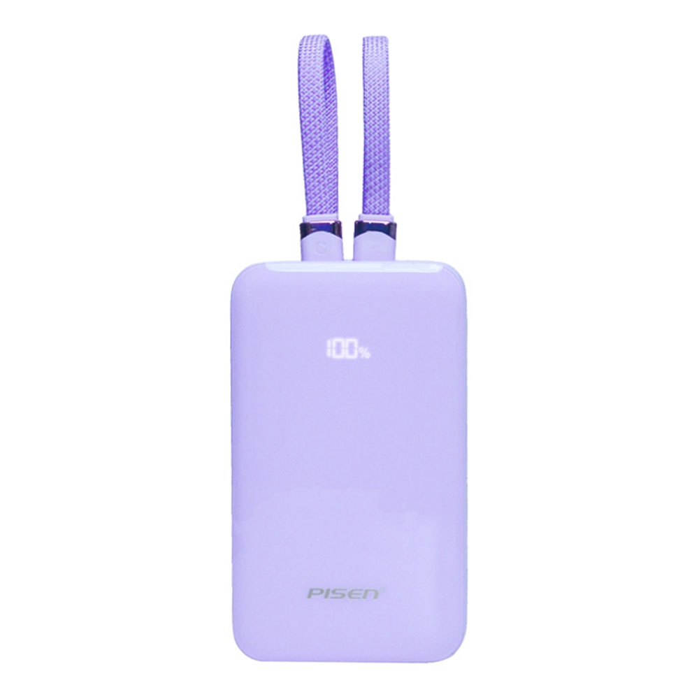 POWER BANK (พาวเวอร์แบงค์) PISEN TP-D165 POWERLINK BUNNY X2 2IN1 - 22.5W 10000 mAh PURPLE