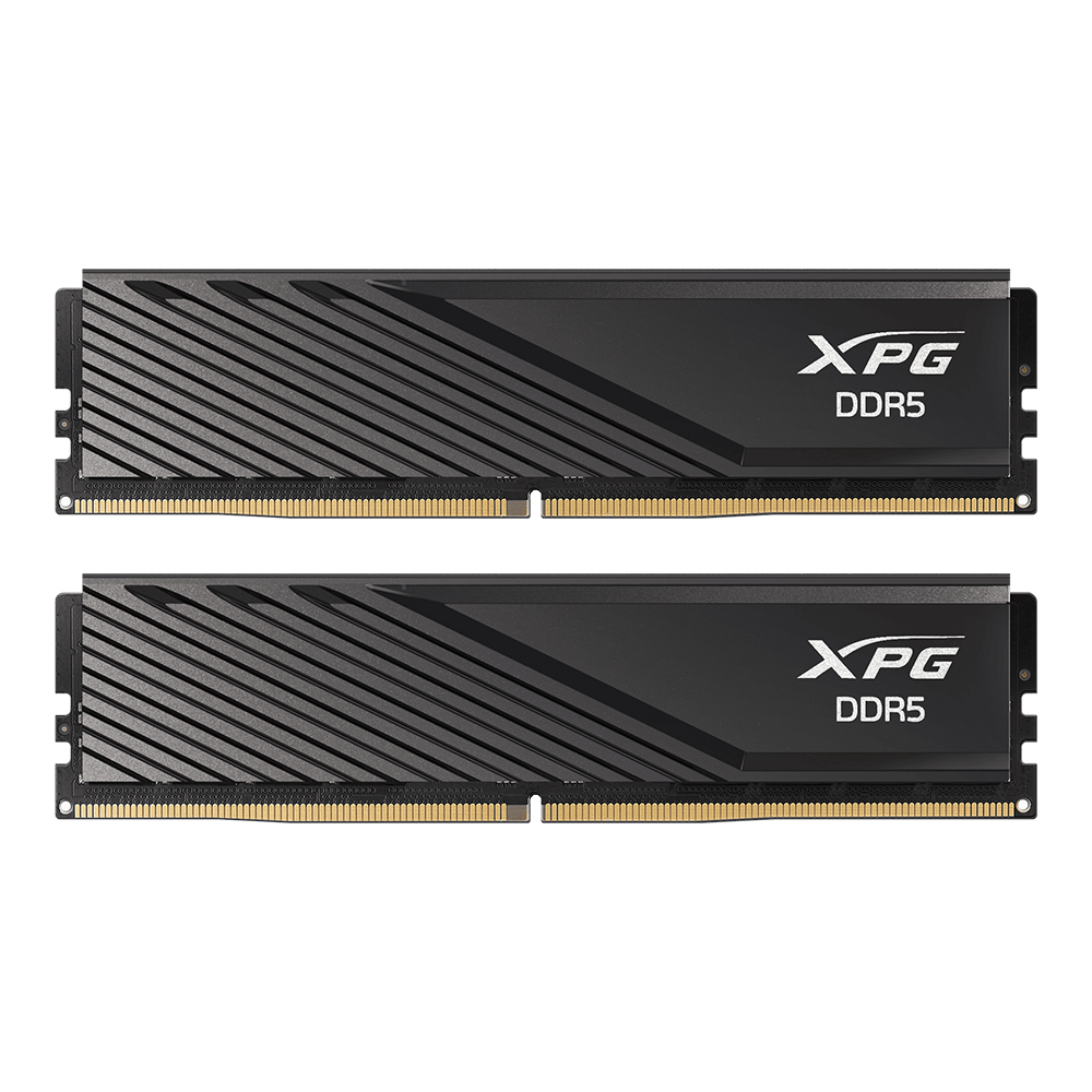32GB (16GBx2) DDR5 5600MHz RAM (หน่วยความจำ) ADATA XPG LANCER BLADE DDR5 - AMD EXPO INTEL XMP CL46 BLACK AX5U5600C4616G-DTLABBK
