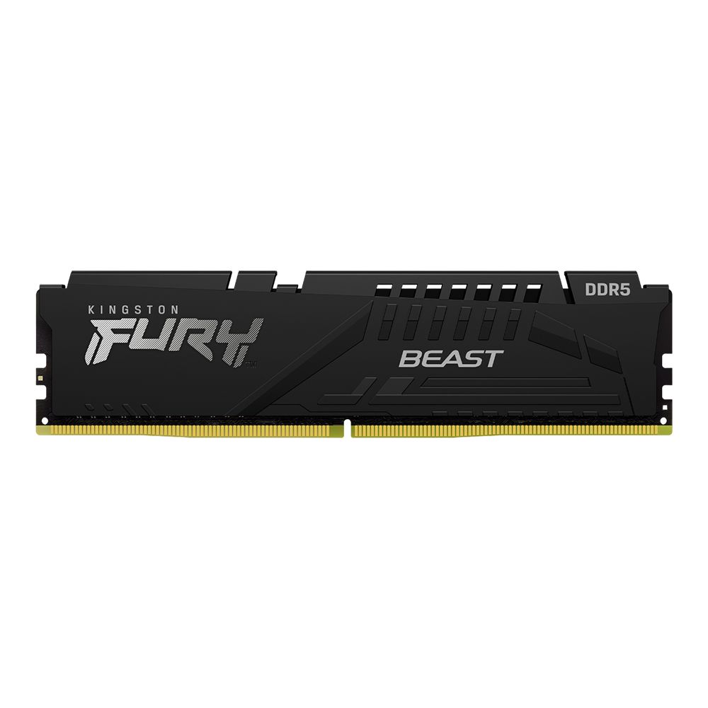 8GB (8GBx1) DDR5 5600MHz RAM (หน่วยความจำ) KINGSTON FURY BEAST DDR5 - INTEL XMP CL40 BLACK KF556C40BB-8