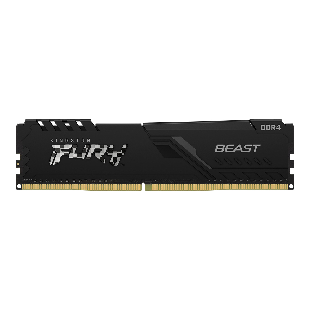 16GB (16GBx1) DDR4 3200MHz RAM (หน่วยความจำ) KINGSTON FURY BEAST DDR4 - INTEL XMP CL16 BLACK KF432C16BB1/16WP