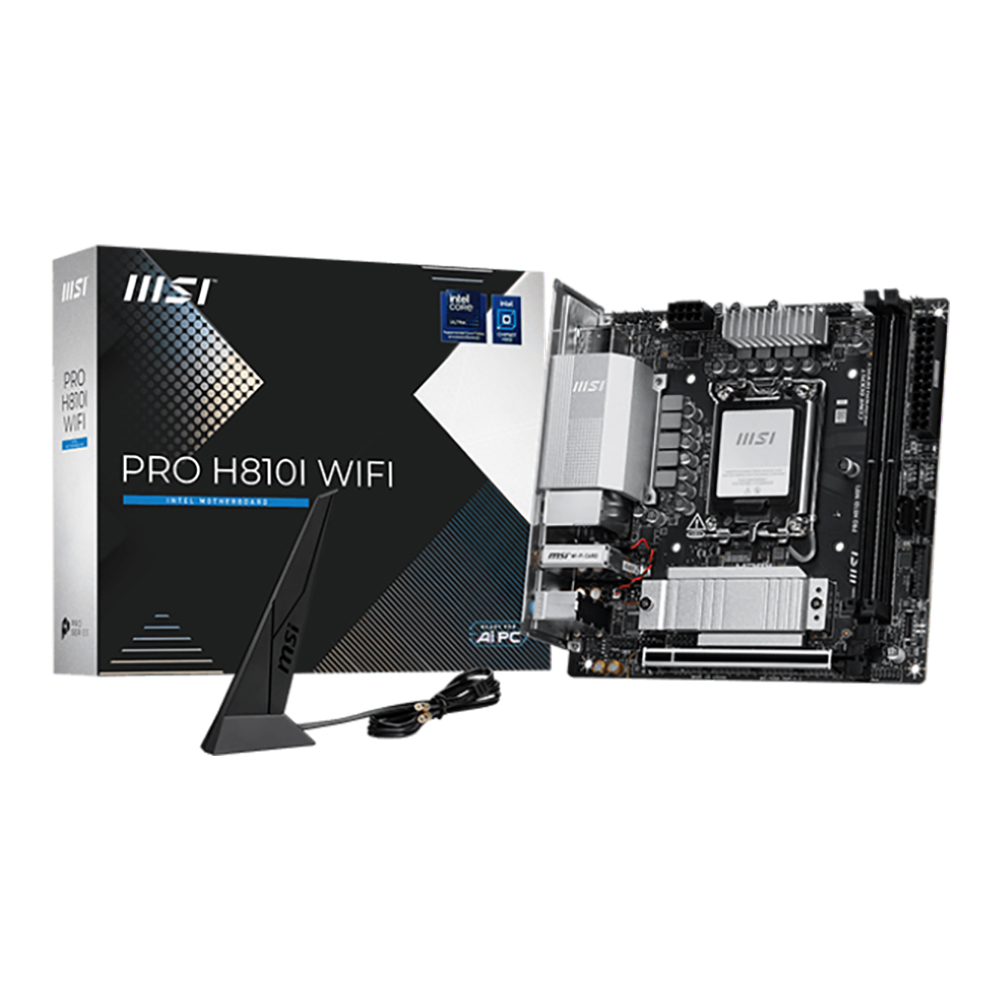 MAINBOARD (เมนบอร์ด) MSI PRO H810I WIFI - INTEL SOCKET 1851 DDR5 MINI-ITX