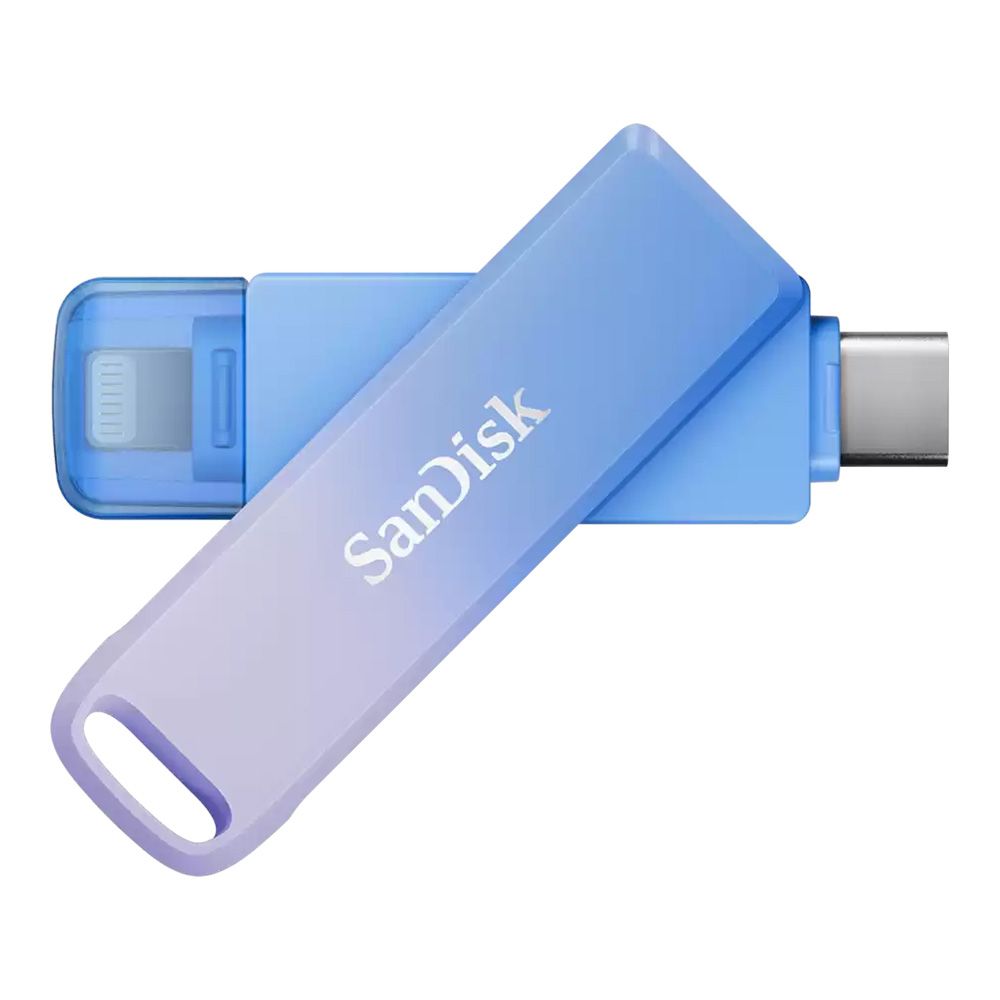 128 GB FLASH DRIVE (แฟลชไดร์ฟ) SANDISK CREATOR PHONE DRIVE - BLUE (SDIXD0N-128G-GN6TP)